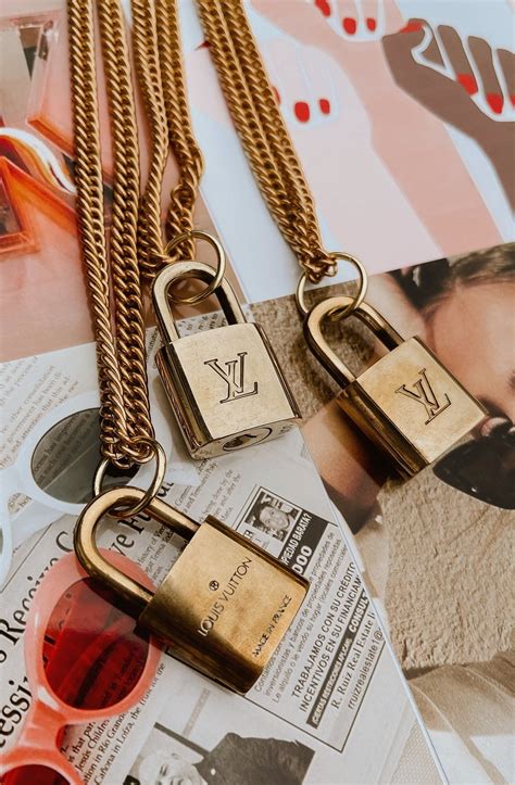 black lv lock|lv lock necklace.